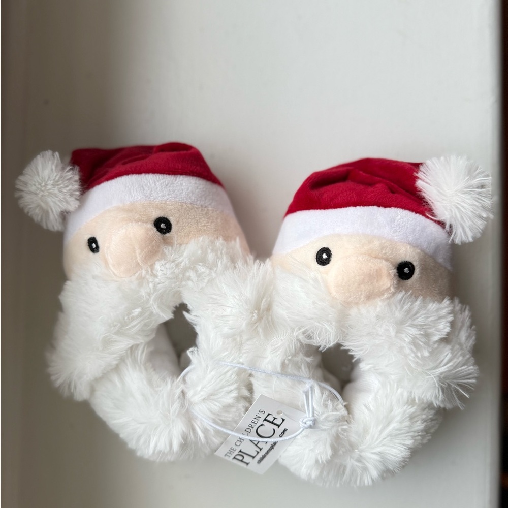 The Children's Place Santa Slippers - Red and White